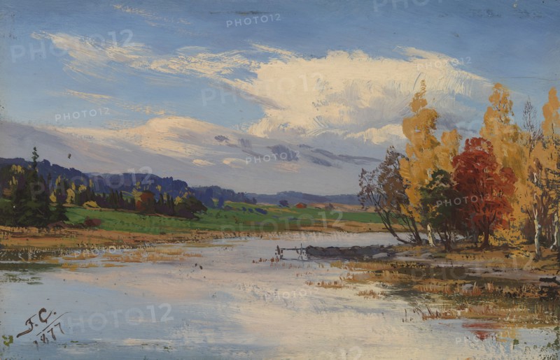 Autumn Landscape, 1877. Creator: Fanny Churberg.