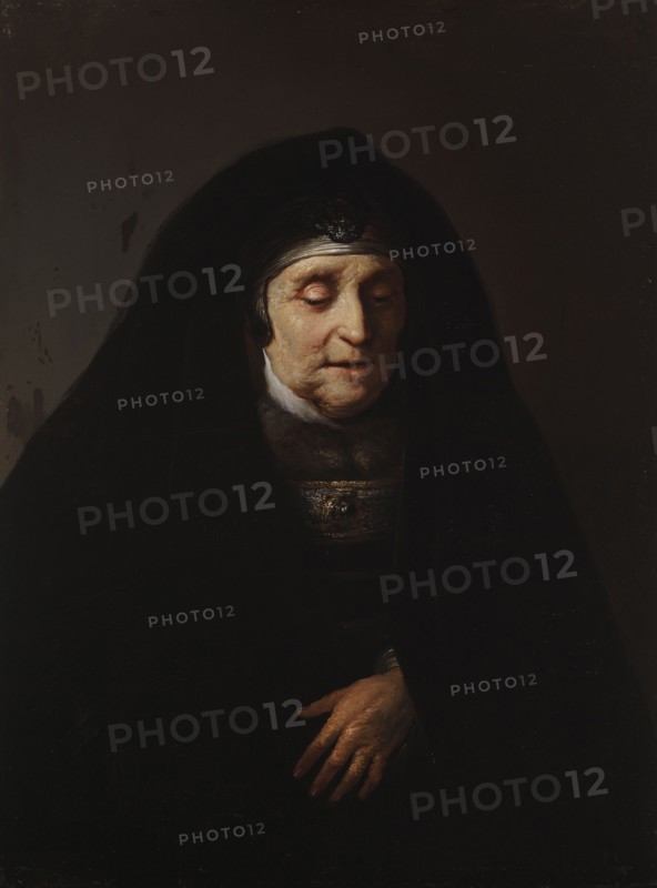 Portrait of an aged woman in oriental costume, 1729-1739. Creator: Jan Lievens.