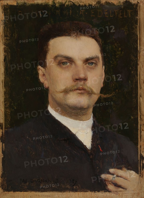 Portrait of Albert Edelfelt, 1887. Creator: Pascal Adolphe Jean Dagnan-Bouveret.