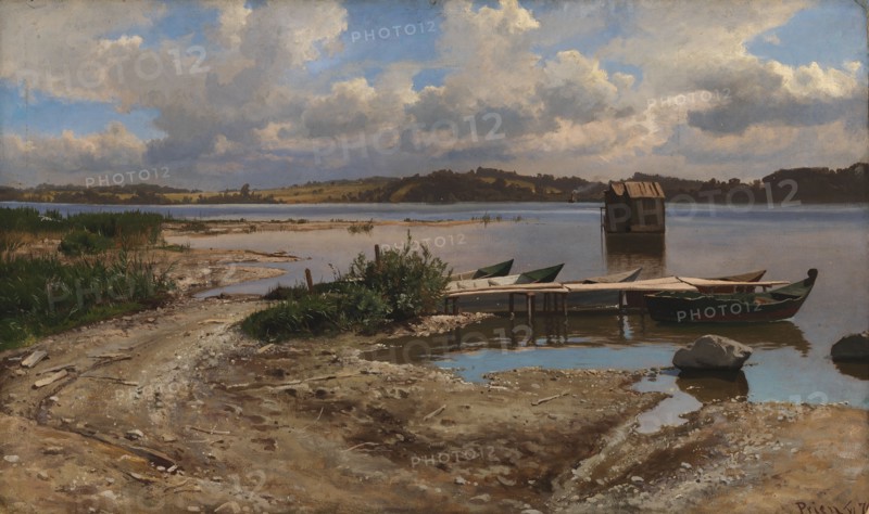 Landscape from Prien, 1870. Creator: Hjalmar Munsterhjelm.