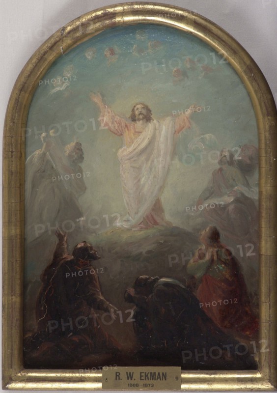 Transfiguration of Christ, altarpiece sketch. Creator: Robert Wilhelm Ekman.