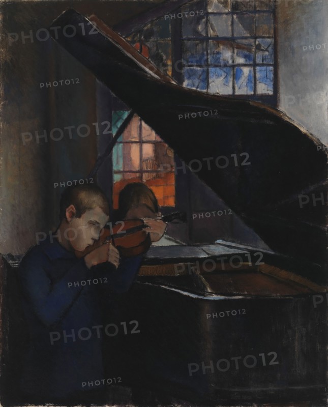 By the Grand Piano, 1925. Creator: Alvar Cawén.