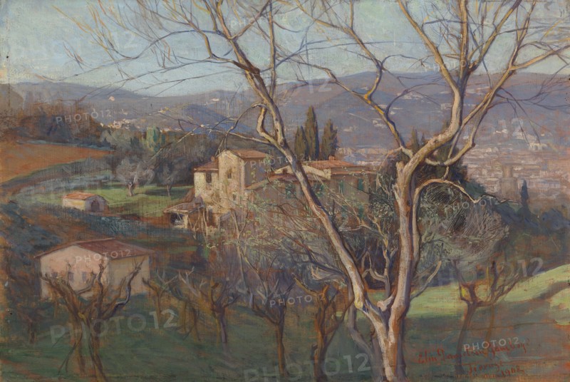 Countryside near Florence, 1902. Creator: Elin Danielson-Gambogi.
