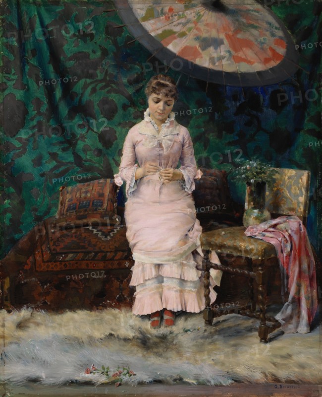 Yes-No, Pause in the Studio, 1879. Creator: Gunnar Berndtson.