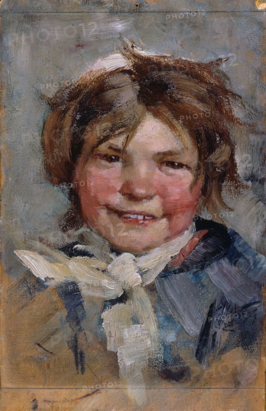 Laughing Girl, 1883. Creator: Maria Wiik.