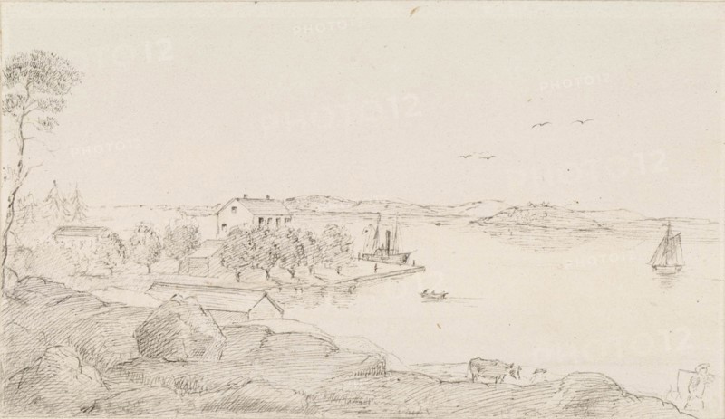 Degerby customs station, 1868. Creator: Albert Edelfelt.