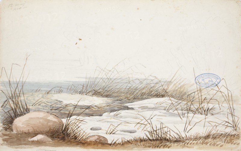 Spring beach, 1850. Creator: Magnus von Wright.
