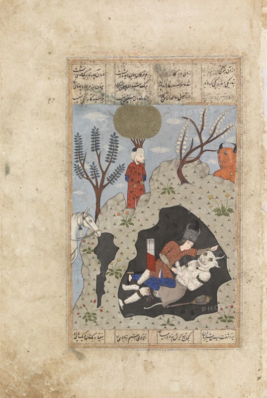 Shahnameh subject, c1800s. Creator: Unknown.