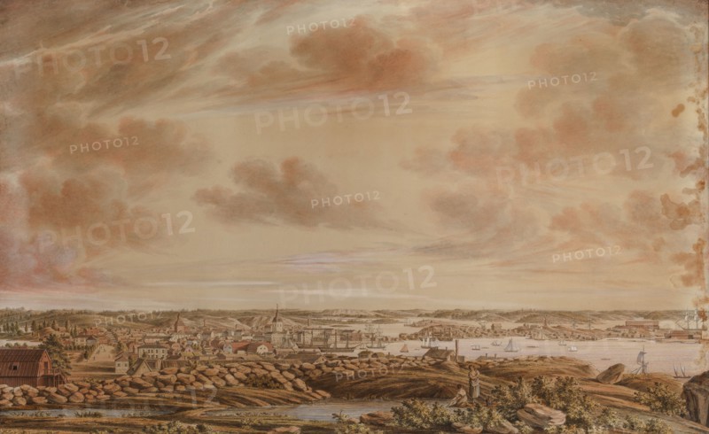View from Tähtitorninmäki to the north, 1816. Creator: Erik Wilhelm the Younger.