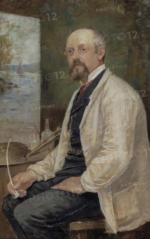 Portrait of Berndt Lindholm, 1886. Creator: Anna Christina Nordgren.