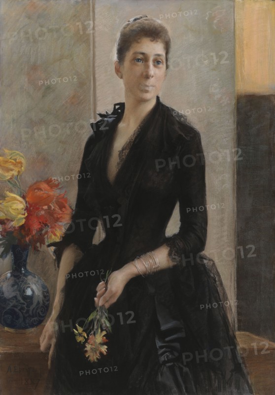 Portrait of Mme Weissgerber de Stragewicz, later Mme R. Berenger, 1887. Creator: Albert Edelfelt.