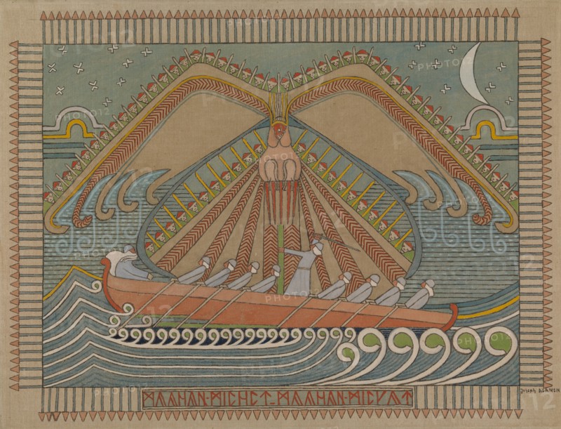 The Defence of the Sampo, 1910-1912. Creator: Joseph Alanen.