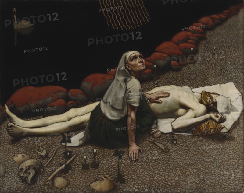 Lemminkäinen's Mother, 1897. Creator: Akseli Gallen-Kallela.