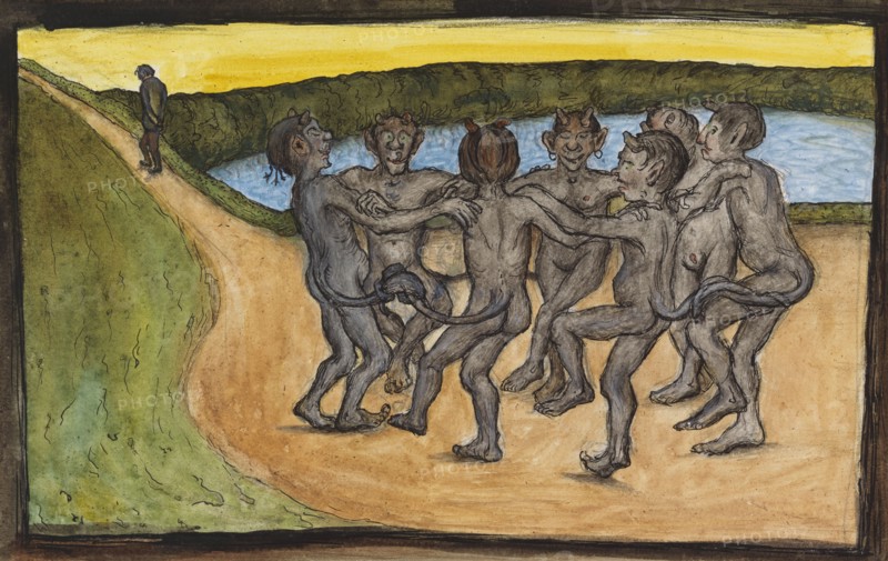 Circle Dance, 1898. Creator: Hugo Simberg.