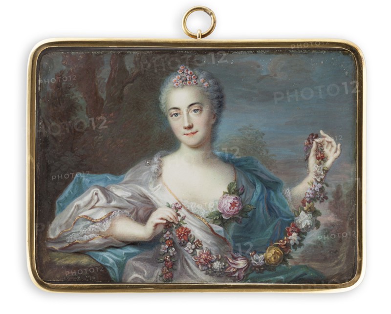 Portrait of a lady, 1707-1767. Creator: Jean-Baptiste Massé.
