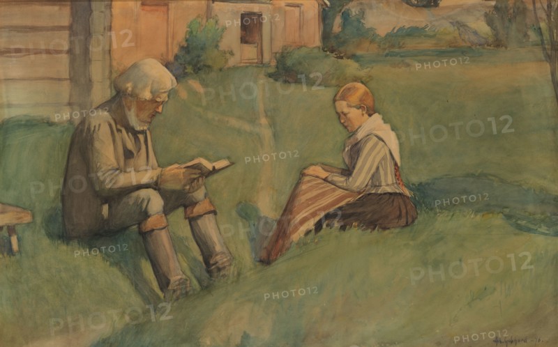 Tranquil Sunday, 1896. Creator: Albert Gebhard.