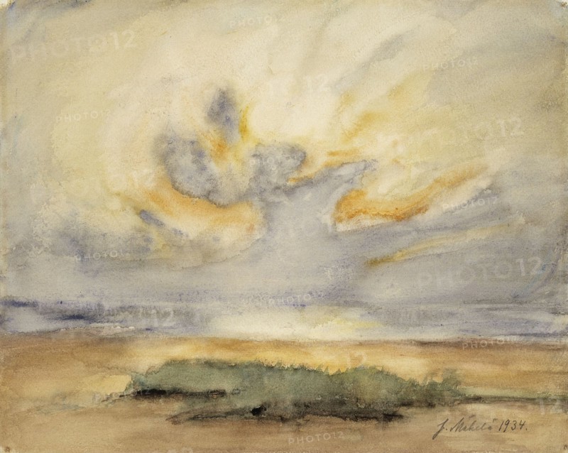 Sun on the shore, 1934. Creator: Juho Makela.