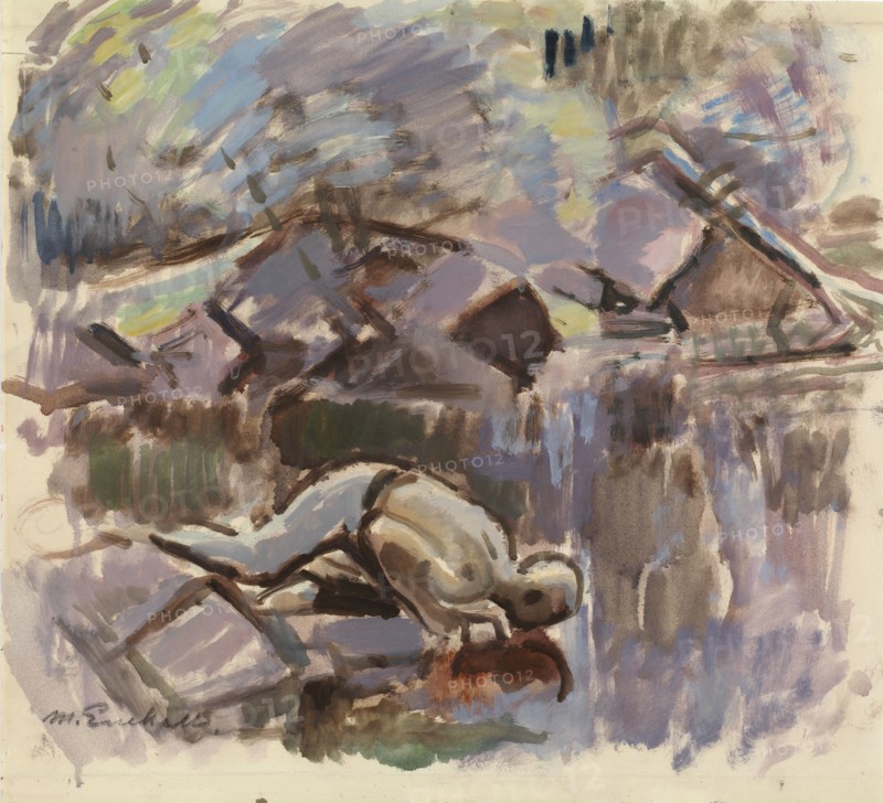 At the Spring, 1921. Creator: Magnus Enckell.