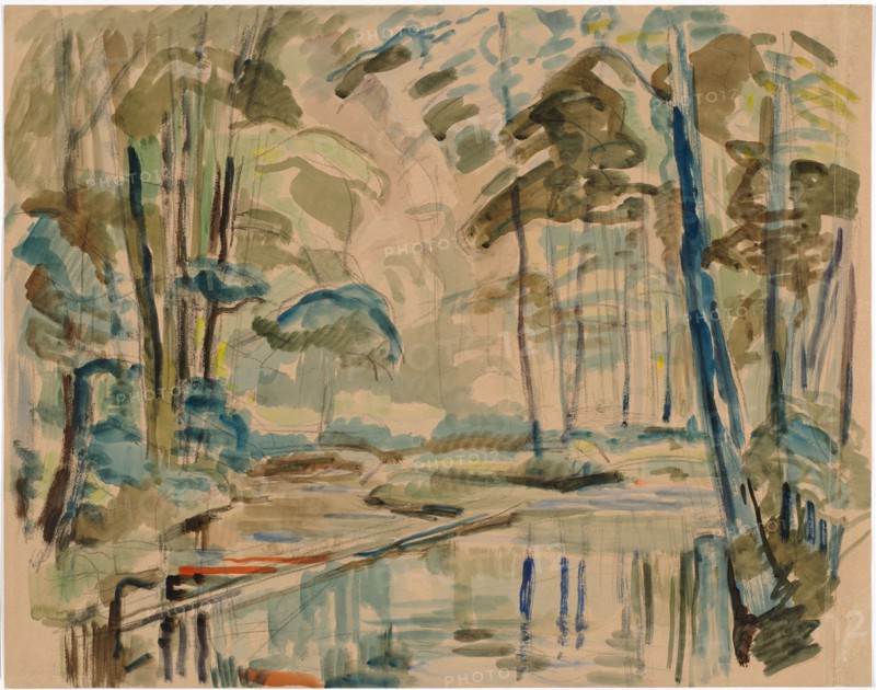 Small Lake, 1919. Creator: Magnus Enckell.