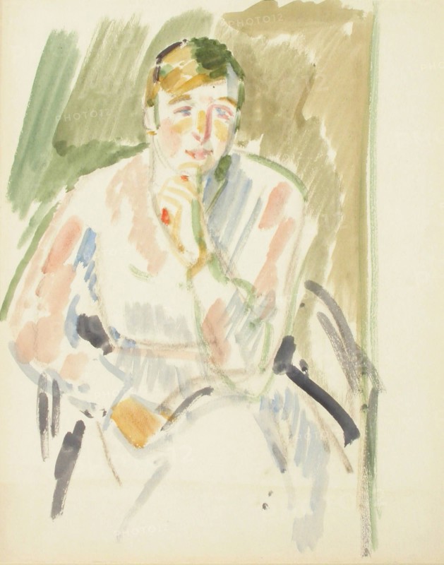 Sketch for a Portrait, c1910s. Creator: Verner Thome.