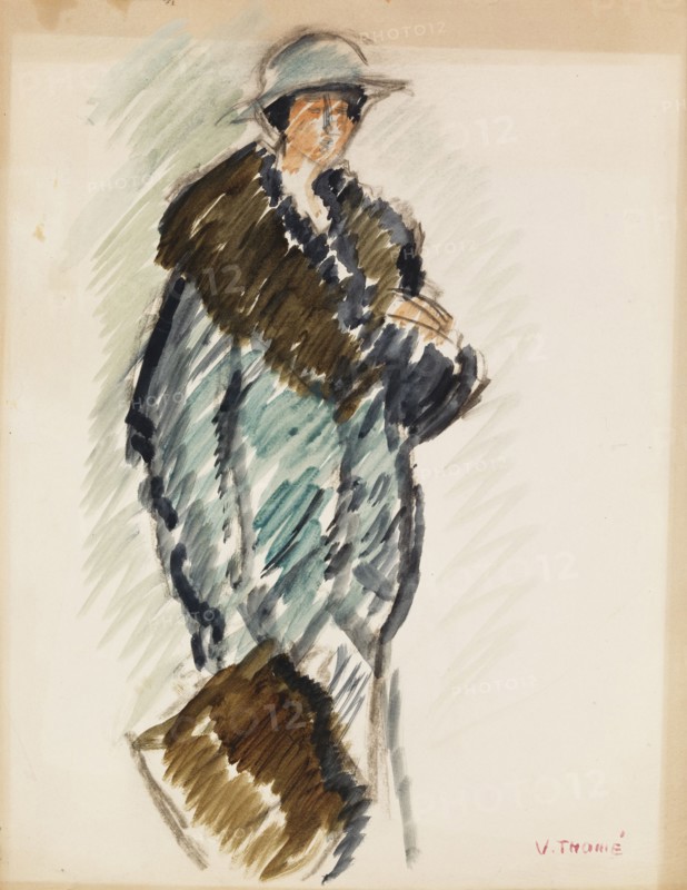 Portrait sketch, c1910s. Creator: Verner Thome.
