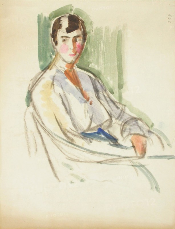 Sketch for a Portrait, c1910s. Creator: Verner Thome.