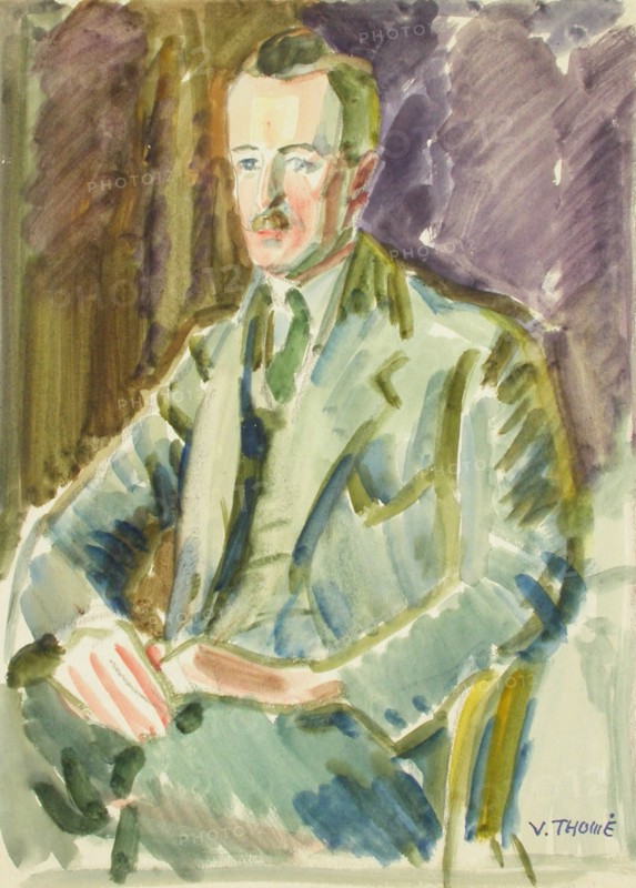 Sketch for a Portrait, c1910s. Creator: Verner Thome.