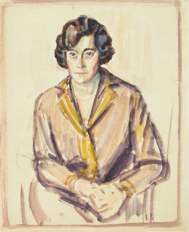Sketch for a Portrait, c1910s. Creator: Verner Thome.