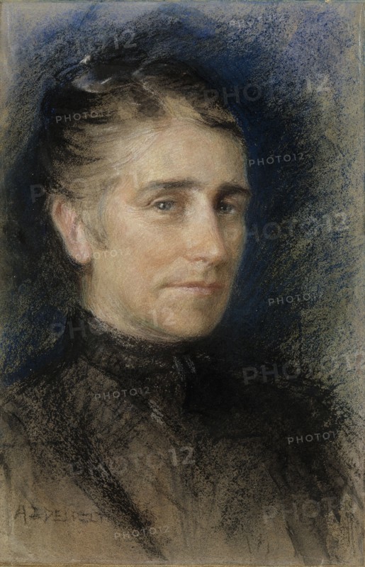 Portrait of Mrs. Emilie Krohn, 1893. Creator: Albert Edelfelt.