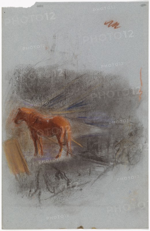Working Horse, study, c1900. Creator: Magnus Enckell.