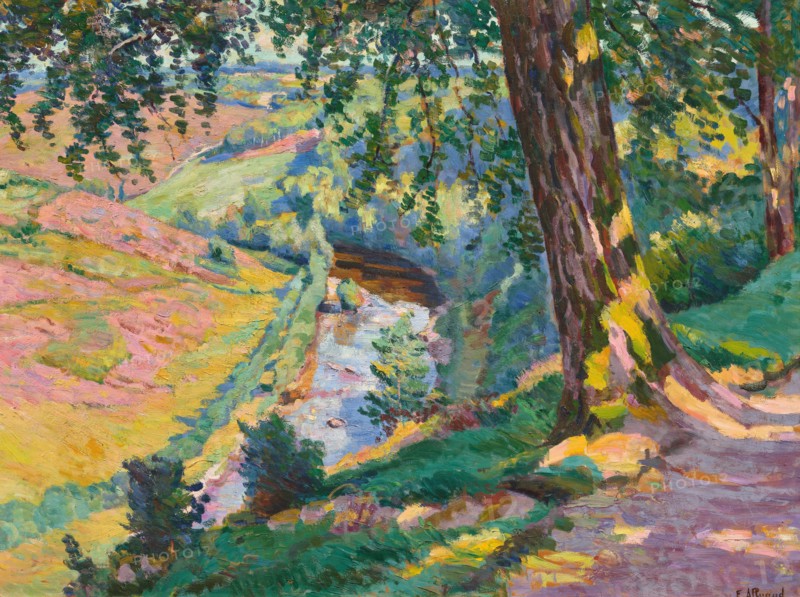 Paysage de la Creuze. Creator: Alluaud, Eugène (1866-1947).