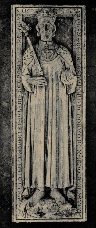 Gravestone of King Rudolf of Habsburg (1218-1291) in Speyer Cathedral. Creator: Anonymous.