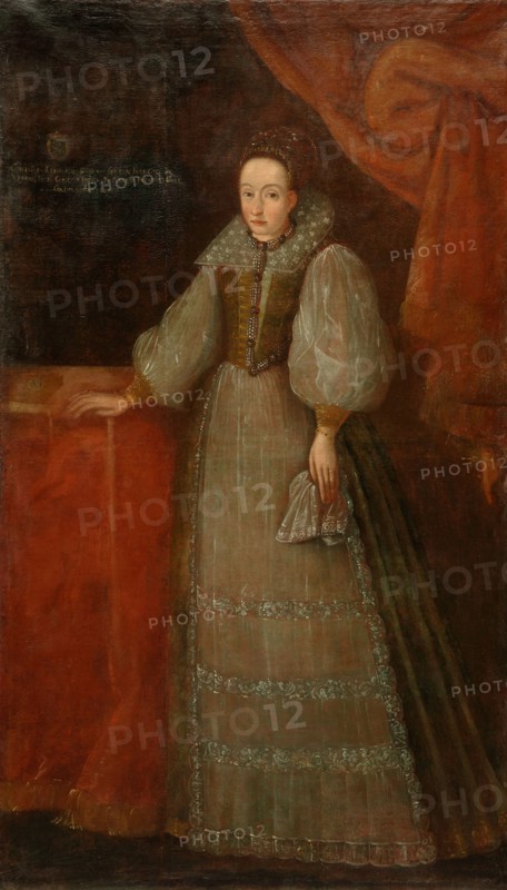 Portrait of Countess Elizabeth Báthory (1560-1614), First third of 17th cen. Creator: Anonymous.