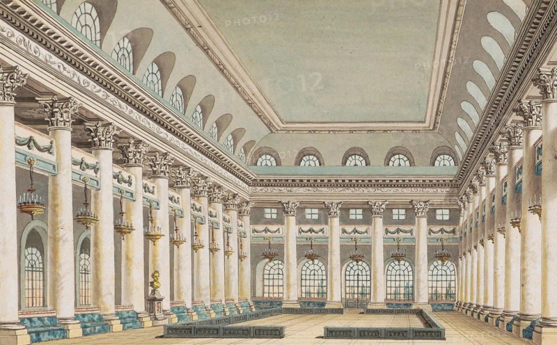 The Hall of the Assembly of the Nobility in Moscow, c1820. Creator: Anonymous.