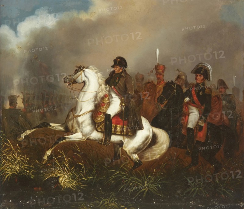 Napoleon at the Battle of Quatre Bras on 16 June 1815, First quarter of 19th cen. Creator: Anonymous.