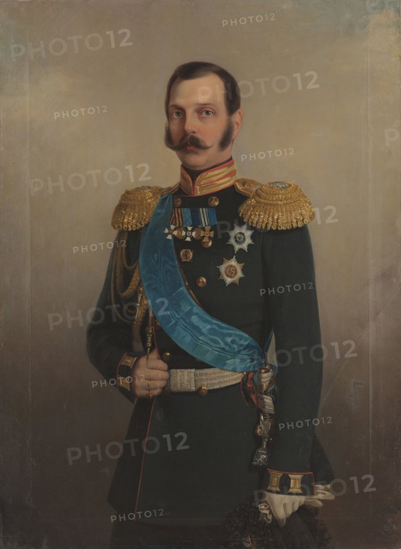 Portrait of Emperor Alexander II (1818-1881), after 1856. Creator: Anonymous.