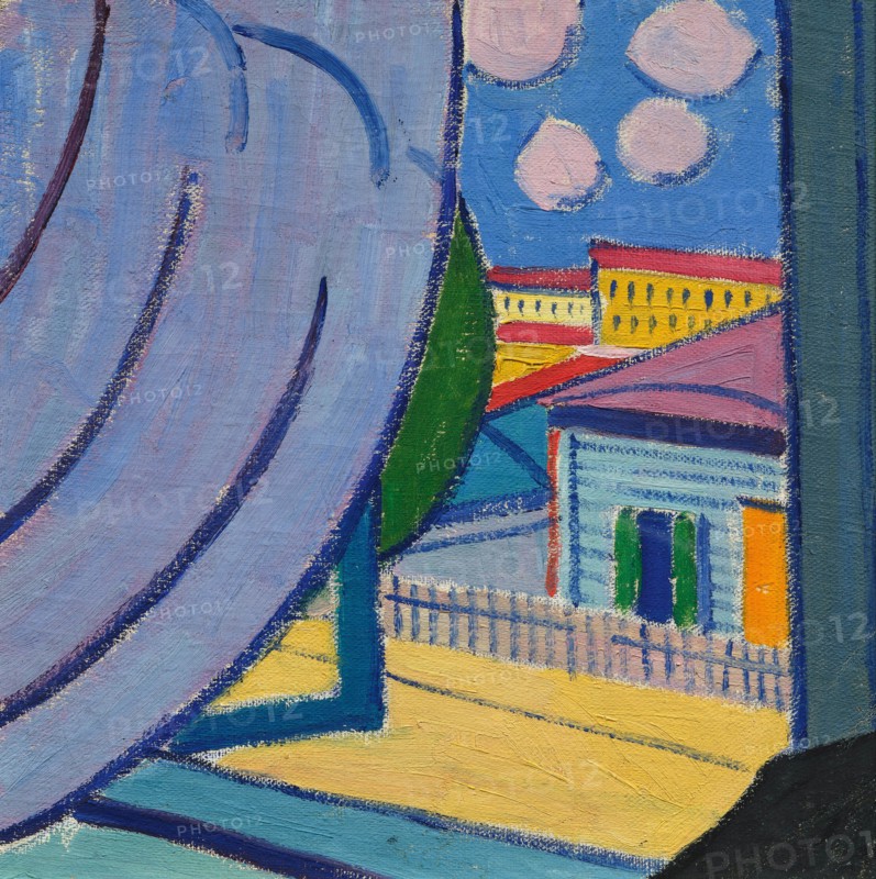 View from the window, 1913. Creator: Bogomazov, Alexander Konstantinovich (1880-1930).