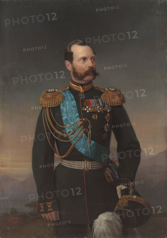 Portrait of Emperor Alexander II (1818-1881), 1872. Creator: Bottman, Yegor (Gregor) (18..-1891).