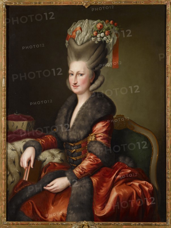 Amalie of Zweibrücken-Birkenfeld-Bischweiler (1752-1828), Electress and first Queen of..., c 1780. Creator: Brandt, Heinrich Carl (1724-1787).