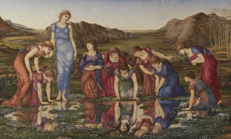 The Mirror of Venus, 1877. Creator: Burne-Jones, Sir Edward Coley (1833-1898).