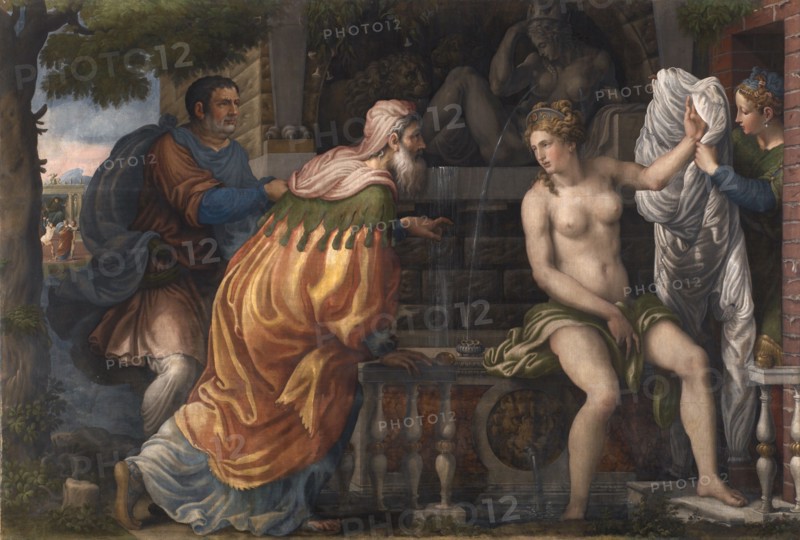 Susanna and the Elders, c1549-1560. Creator: Campi, Antonio (c. 1522-1587).
