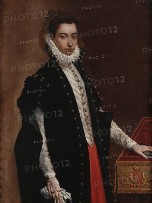 Portrait of Lucrezia Bentivoglio Leoni, 1589. Creator: Carracci, Lodovico (1555-1619).