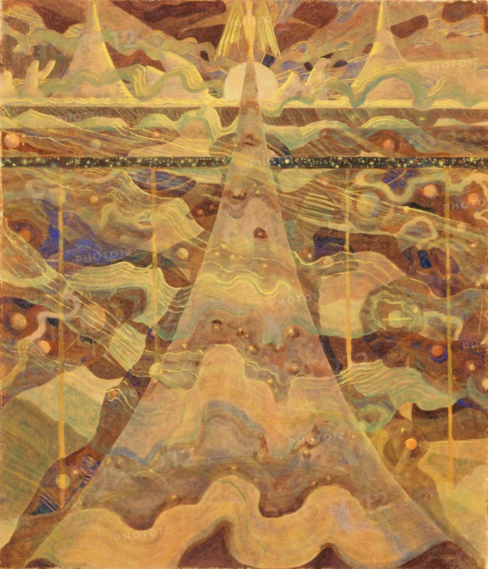 Sonata No. 6 (Sonata of the Stars). Allegro, 1908. Creator: Ciurlionis, Mikalojus Konstantinas (1875-1911).