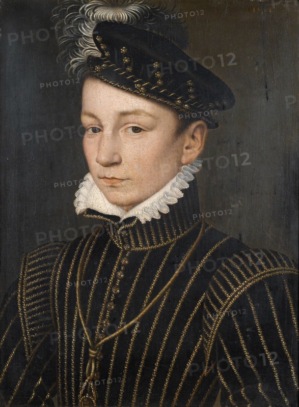 Portrait of King Charles IX of France (1550-1574), c1562-1563. Creator: Clouet, François (1510-1572).
