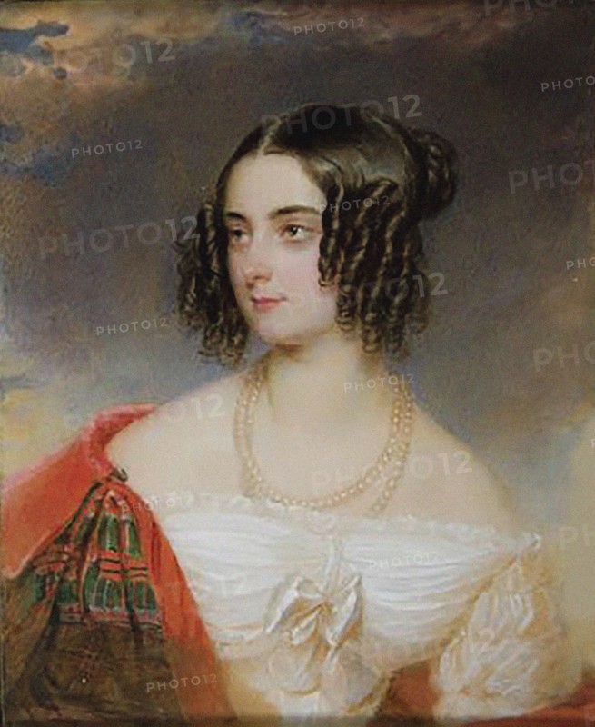 Portrait of Countess Delfina Potocka, née Komar (1807-1877), 1839. Creator: Daffinger, Moritz Michael (1790-1849).