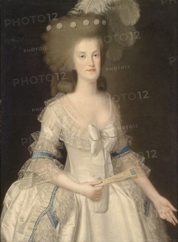 Portrait of Queen Maria Carolina of Naples (1752-1814) , Last quarter of 18th cen. Creator: Esteve y Marqués, Agustín (1753-1830).