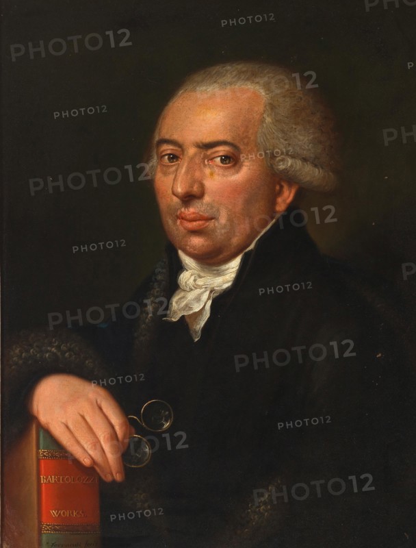 Portrait of the Viennese art and music dealer Carlo Mechetti (1747-1811), c 1780. Creator: Ferracuti (active Early 19th cen.).