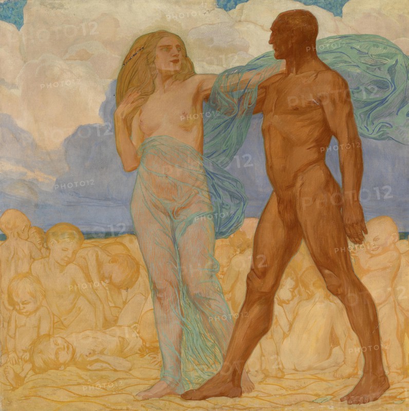 Adagio (from the cycle Rhythms), 1913. Creator: Friedrich, Otto (1862-1937).