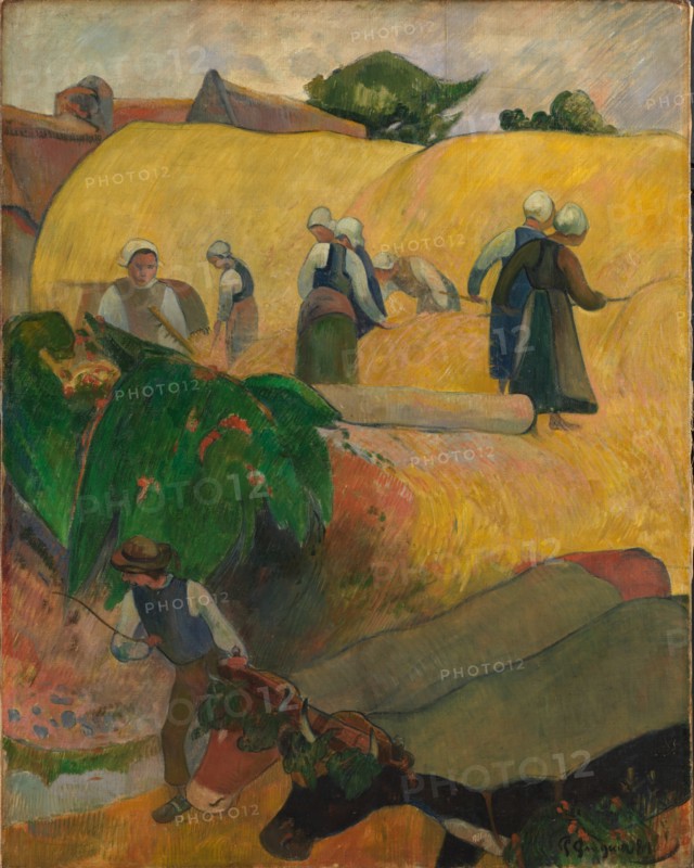 The Haystacks, 1889. Creator: Gauguin, Paul Eugéne Henri (1848-1903).