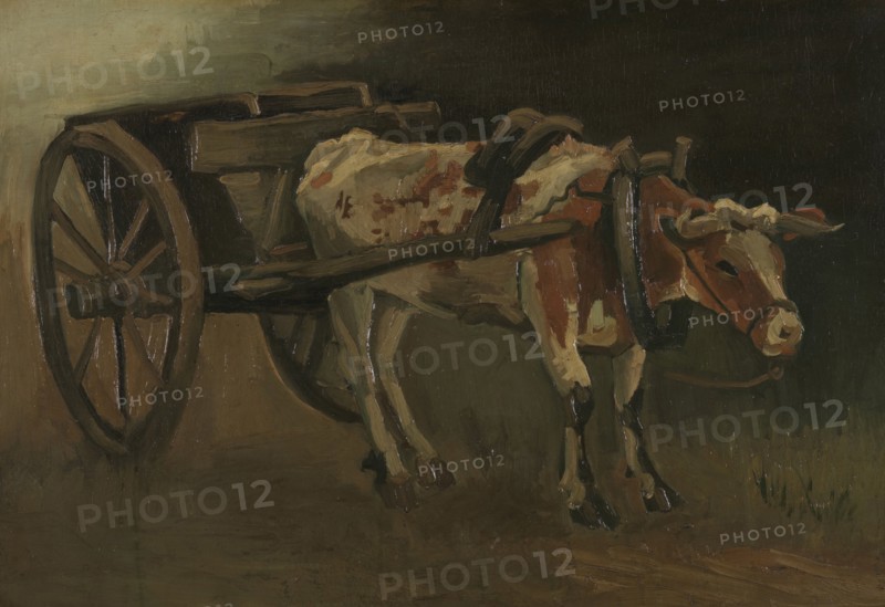 Oxcart, 1884. Creator: Gogh, Vincent, van (1853-1890).